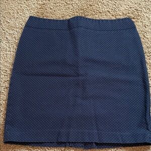 Polka Dot Navy Pencil Skirt - Women's Classic Workwear